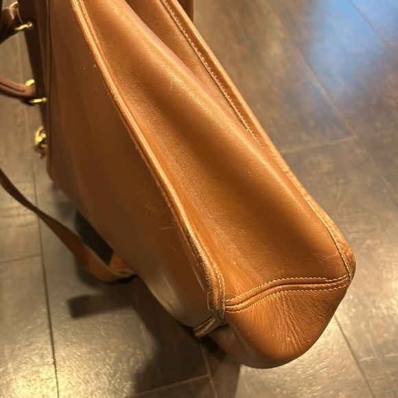 COACH Vintage ‘96 Beekman Briefcase/Laptop Bag Brown Gold - Picture 5 of 16